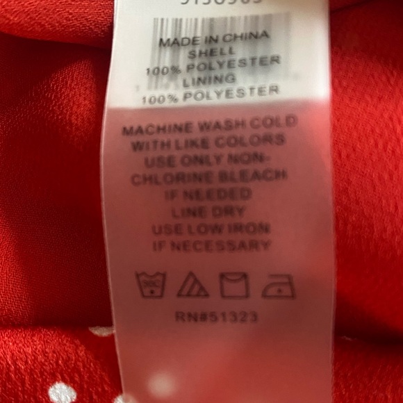 Vince Camuto Womens long sleeves Polka dot Dress size S - Picture 9 of 9